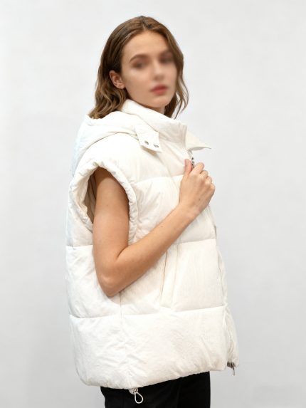 Ladies Winter Warm Vest Sleeveless Jacket Hooded Fleece Lined Thickened Coat Fashion Casual Full Zip High Collar Short Jacket Solid Colors Loose Fit Autumn Clothing Clearance Sale,Winter Clearance Womens Warm Vest Jacket Hooded Fleece Lined Thickened Coat Casual Fashion Sleeveless Full Zip High Collar Short Jacket Multiple Colors Loose Fit Autumn Clothing